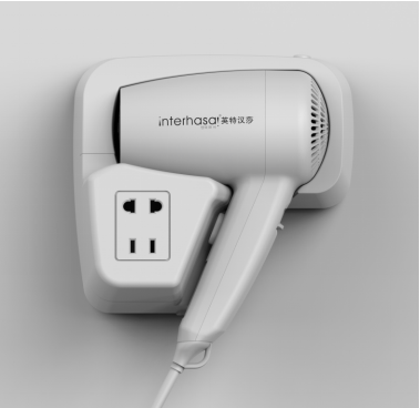 Secador de pelo de pared para uso hotelero